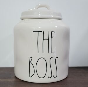 Rae Dunn The Boss Dog Treat Canister